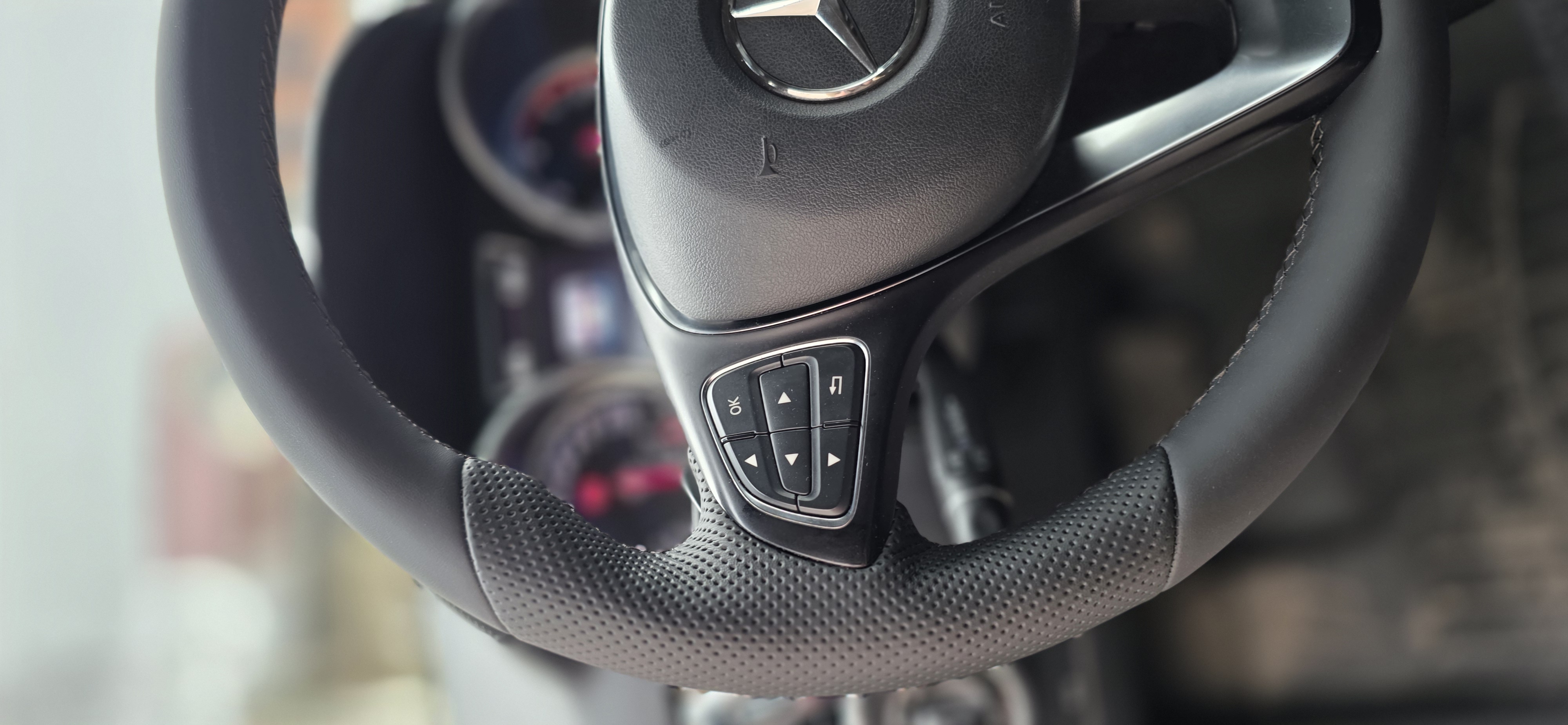 Руль Mercedes GLE кожа NAPPA - работа 2